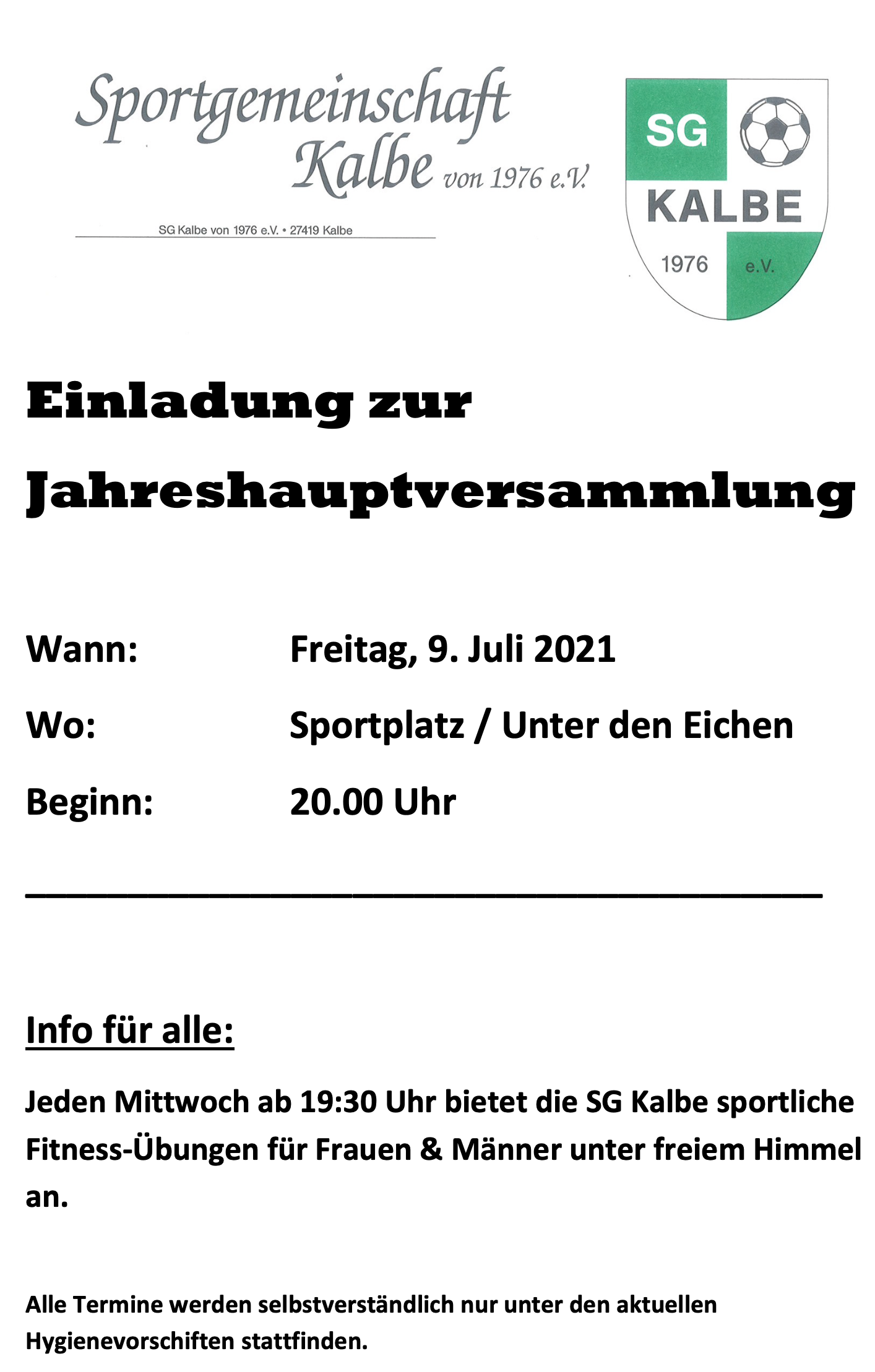 Einladung zur 45. ordentlichen Mitgliederversammlung